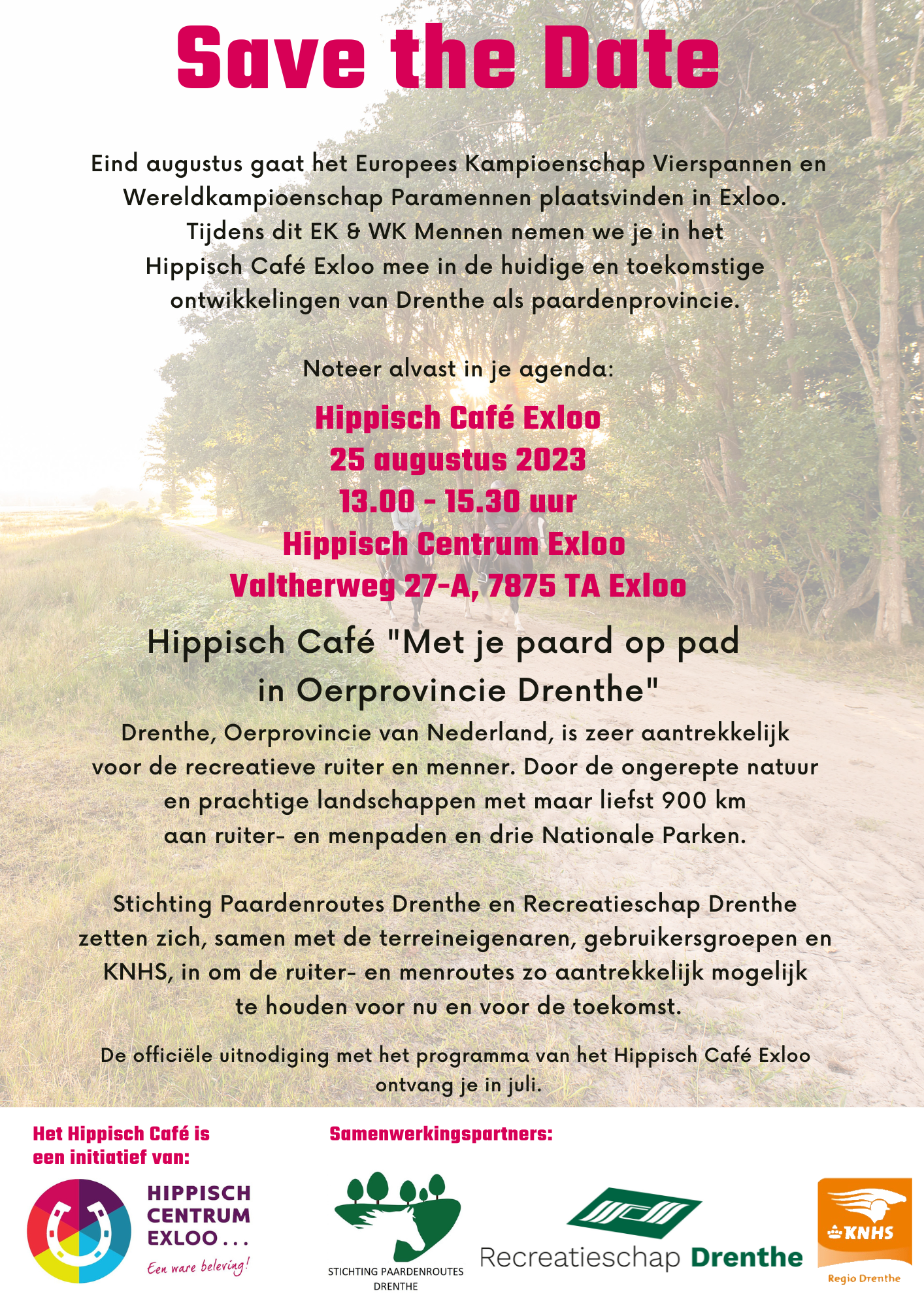 Hippisch Café Exloo - Stichting Paardenroutes Drenthe